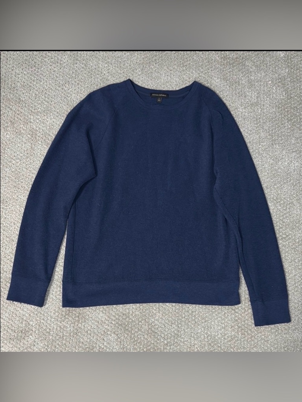 Banana Republic Men's Blue Navy Crewneck Sweater Sz L